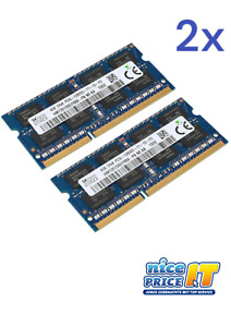 SK Hynix HMT451S6BFR8A-PB 4GB PC3L-12800S DDR3/ DDR3L Laptop Notebooke RAM 2x