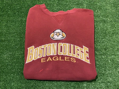 Vintage Y2K Cadre Boston College BC Eagles arch embroidered crewneck XL Cover