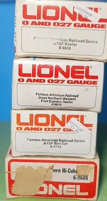 S01 Lionel (4) for $100 o.b.o [ 6-9880 6-9819 6-7712 6-9608 ] ATSF WFEX BN - Image 1 of 3