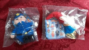 McDonalds Noddy Toys x 2.  Plüsch Sitzsack Mr Plod & Big Ears 2001. Beide eingetütet. - Bild 1 von 3