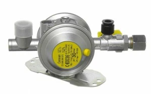 TRUMA GOK BULKHEAD GAS REGULATOR 30 MBAR 8MM OUTLET SWITCH VALVE - Picture 1 of 6