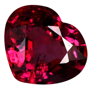 Piedra preciosa granate rodolita rosa púrpura Tanzania corte corazón 1,54 quilates (8 x 7 mm) - Imagen 1 de 1