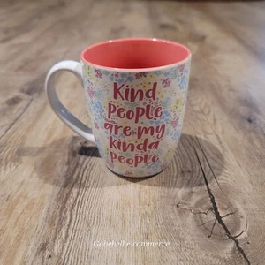 Kind People Are My Kind Of People Mug Flower pattern Floral Used Novelty - Picture 1 of 4