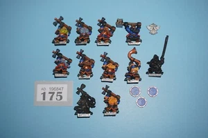 Warhammer Citadel Marauder Dwarf Hammerers & Lord Drong x 11 - Metal - Picture 1 of 5