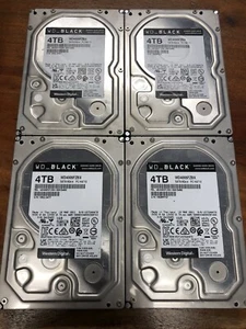 4 Western Digital WD Black 4TB, 3.5" Internal Hard Drives (WD4005FZBX) - Afbeelding 1 van 3