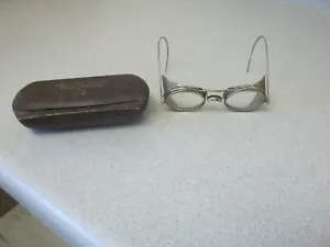 Schutzbrille AO mit Original Metalletui Vintage Antik Brille - Bild 1 von 12