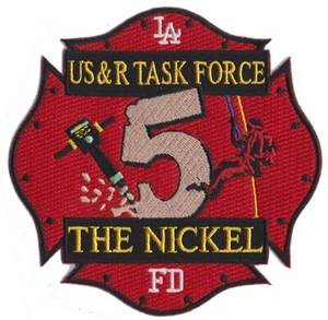 LAFD USAR Task Force 5 "The Nickel" Fire Patch - NEW - Picture 1 of 1