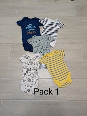 Koala Boy Baby Jump suit NWOT comfort Bodysuit || Size NB-9months PICK YOUR PACK - Image 1 of 4