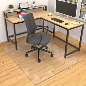 Office Chair Mat for Hard Wood Floors, 36 x 48 inches Clear Floor Mat for for... - Picture 1 of 8