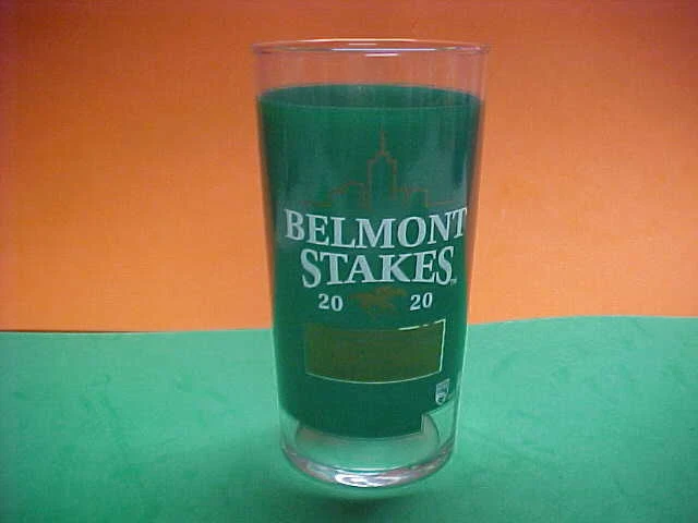 2020 Belmont Stakes Glass New.Only 5000 made - Image 1 of 1