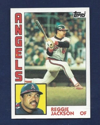 CENTERED ULTRA HIGH GRADE 1984 TOPPS #100 REGGIE JACKSON RAZOR SHARP .99 SH  (A) - Image 1 of 2