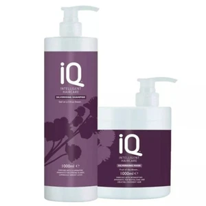 Champú capilar plateado IQ Intelligent Haircare + mascarilla capilar 1000 ml cada uno - Imagen 1 de 1
