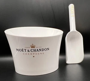 Moet et Chandon Ice Imperial Champagne White Mini Ice Bucket and Scoop - Picture 1 of 24