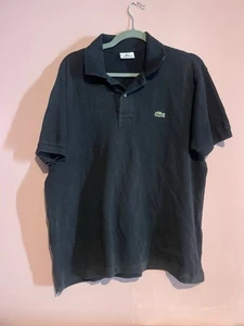 Polo Lacoste noir taille L excellent état - Imagen 1 de 4