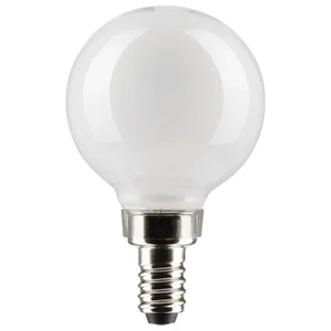 5.5 Watt G16.5 LED - White - Candelabra Base - 2700K - 500 Lumens - 120 Volt - 2 - Picture 1 of 6