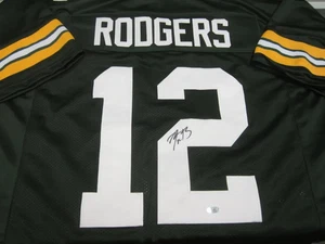 MAGLIA FIRMATA AARON RODGERS AUTOGRAFATA GREEN BAY PACKERS STEINER SPORTS HOLO - Foto 1 di 2