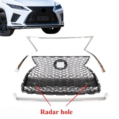 Fits 2020-2022 Lexus RX350 RX450h F Sport Front Grille Assembly W/Radar hole - Image 1 of 4