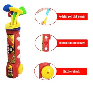 Indoor Outdoor Minigolf Spiel Spielzeug mit robusten Schlägern Sport Aktivität für Kinder 3+ - Bild 1 von 24