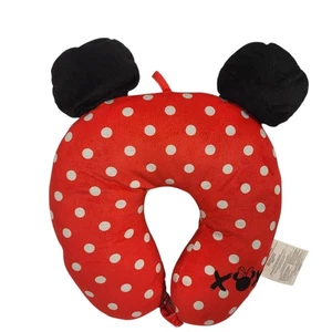 Cuscino da viaggio Disney Minnie Mouse collo forma U rosso bianco a pois - Foto 1 di 4