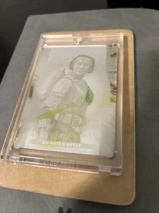 2022 Star Wars Topps Masterwork Yellow Printing Plate 1 of 1 Bo-Katan Kryze - Picture 1 of 3