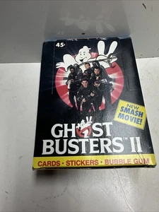 2 tarjetas coleccionables de películas Topps Ghostbusters 1989 caja completa de cera 36 paquetes sellados - Imagen 1 de 8