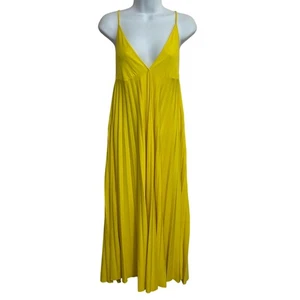 Zara Pleated Camisole Maxi Dress Womens Size S - Picture 1 of 6