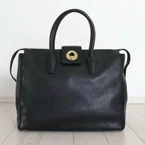 Saint Laurent Shoulder Bag Purse Leather Black Authentic - Picture 1 of 24
