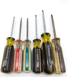 BLACKHAWK USA  6 Pcs TORX Screwdriver T10, T15, T20, T25, T27 & T30 - Free Ship - Picture 1 of 8