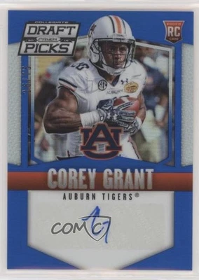 2015 Panini Prizm Collegiate Draft Picks Blue /75 Corey Grant Rookie Auto RC - Image 1 of 2