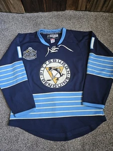 Camiseta deportiva de hockey clásica de invierno NHL Pittsburgh Penguins Staal #11 2011 talla 50 B8 - Imagen 1 de 11