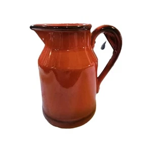 Metlox Milk Pitcher Poppytrail Red Rooster 6” Mid-Century Modern USA Ceramic - Picture 1 of 6