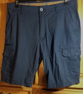 WEARFIRST Men's 36 Relaxed Fit Blue Cargo Shorts Cotton/Spandex VGUC - Picture 1 of 6