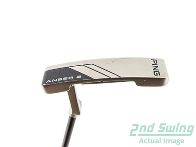 Ping 2024 Anser D Putter Slight Arc Graphite Left Black Dot 35.0in - Image 1 of 4