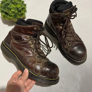 Dr. Martens Industrial Braun Leder Ironbridge Stahlkappe Arbeitsstiefel Herren Größe 9 - Bild 1 von 10