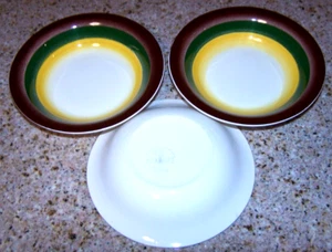 3 Nice Vintage California Potteries Vernon Mojave Small Berry Plates - Picture 1 of 1