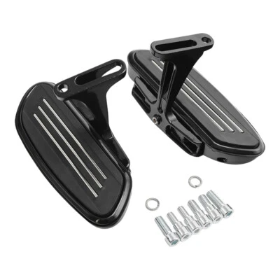 Black Passenger Floorboards Fit For Harley Touring Electra Road Glide 1993-2025 - Image 1 of 4