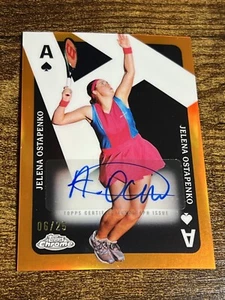 JELENA OSTAPENKO 2024 Topps Cromo Tenis ACES Naranja Refractor Automático/25 #CAA-JO - Imagen 1 de 2