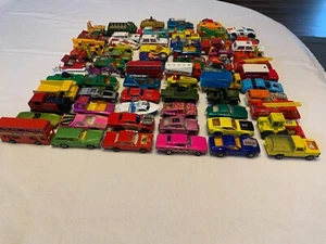 Matchbox Lesney England Diecast Big Lot of 75 Vintage 1960s Transitional Charger - Picture 1 of 9