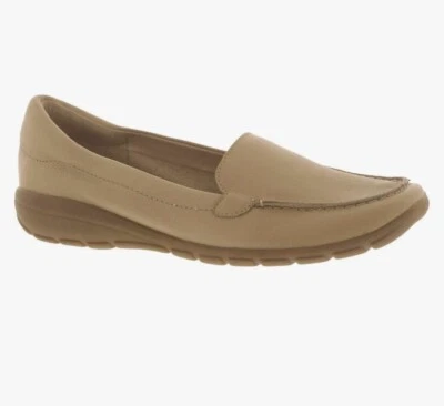 Nuevos Mocasines Easy Spirit Abide Cuero Beige Claro Natural Sin Cordones 6, 7.5 Foto 1 de 4