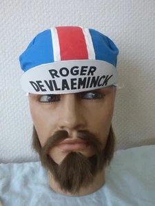VINTAGE ROGER DE VLAEMINCK BICYCLE RACING CAP - NOS - Foto 1 di 6