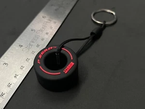 F1 Tire Keychain Red - Soft - Picture 1 of 4