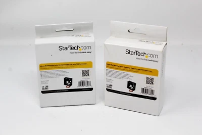 2 Lot StarTech.com FAN9X25TX3L 92x25mm Ball Bearing Case Fan w/ TX3 Connector Pc - Image 1 of 4