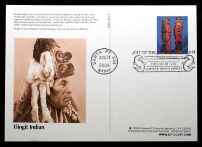 US Stamps FDC - #UX413 - 2004 23c Tlingit Indian Post Card FDC RFC01 - Image 1 of 2