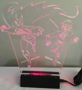 Warner Brothers Batman and Robin Lighted Sculpture Buzzy Trusiani - PLEASE READ - Picture 1 of 8
