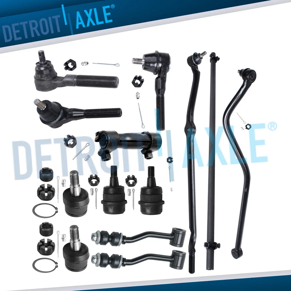 13pc Drag Links Tie Rods Ball Joints Sway Bar End Center Kit for Jeep Cherokee - Image 1 of 4