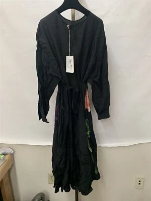 Valentino Women's Silk Black Long Sleeve Maxi Dress Choose Size (UB0VATZ2628) - Image 1 of 4