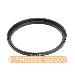 55mm to 58mm 55-58mm Step Up Filter Ring  Adapter - Picture 1 of 1