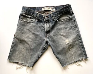 Levi’s Strauss 514 Cutoff Bermuda Jeans Shorts 32W Weathered Distressed - Bild 1 von 13