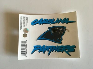 NFL Carolina Panthers Logo Rico Tag Static Cling Decal- Quantity 2 - Picture 1 of 1