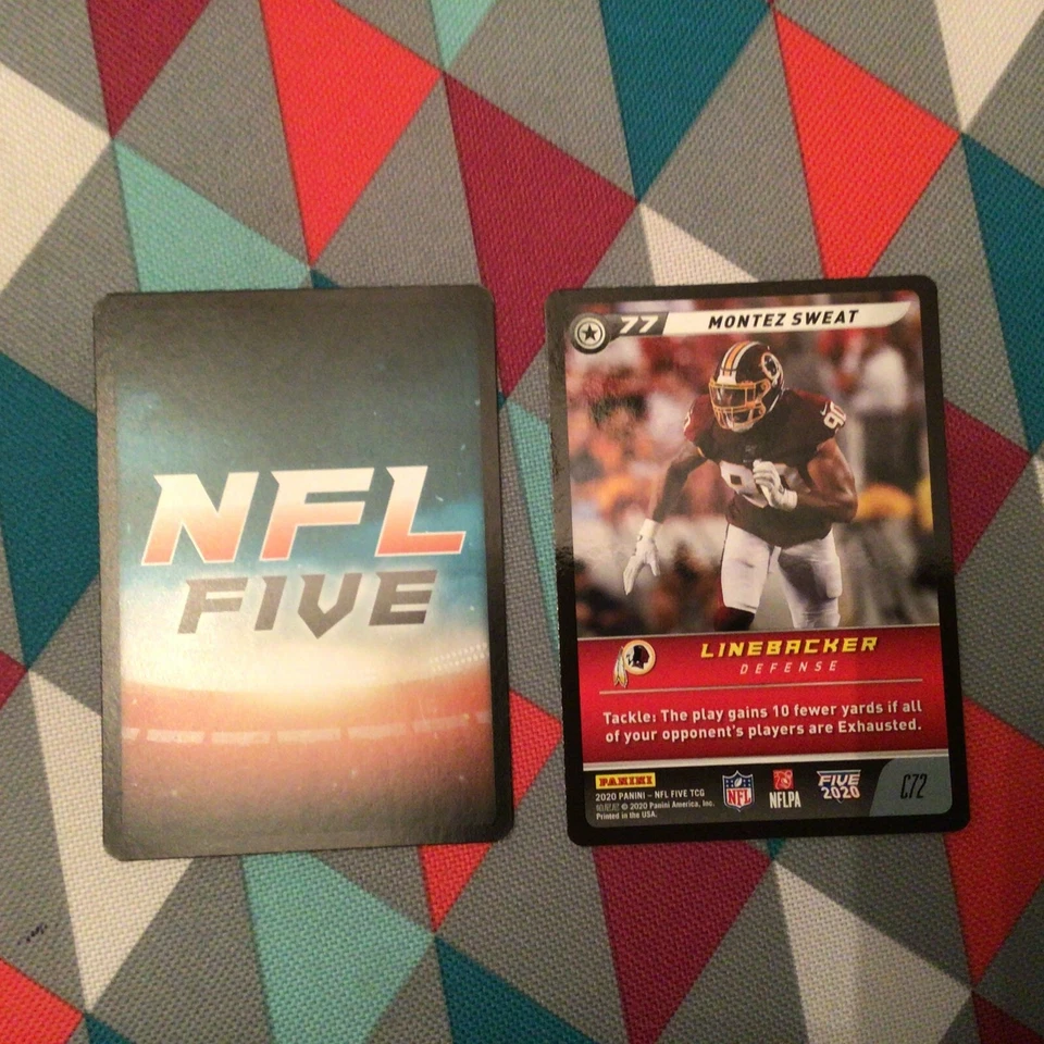 Montez Sweat #C72 Redskins common Base 2020 Panini Edition NFL five TCG - Image 1 of 1